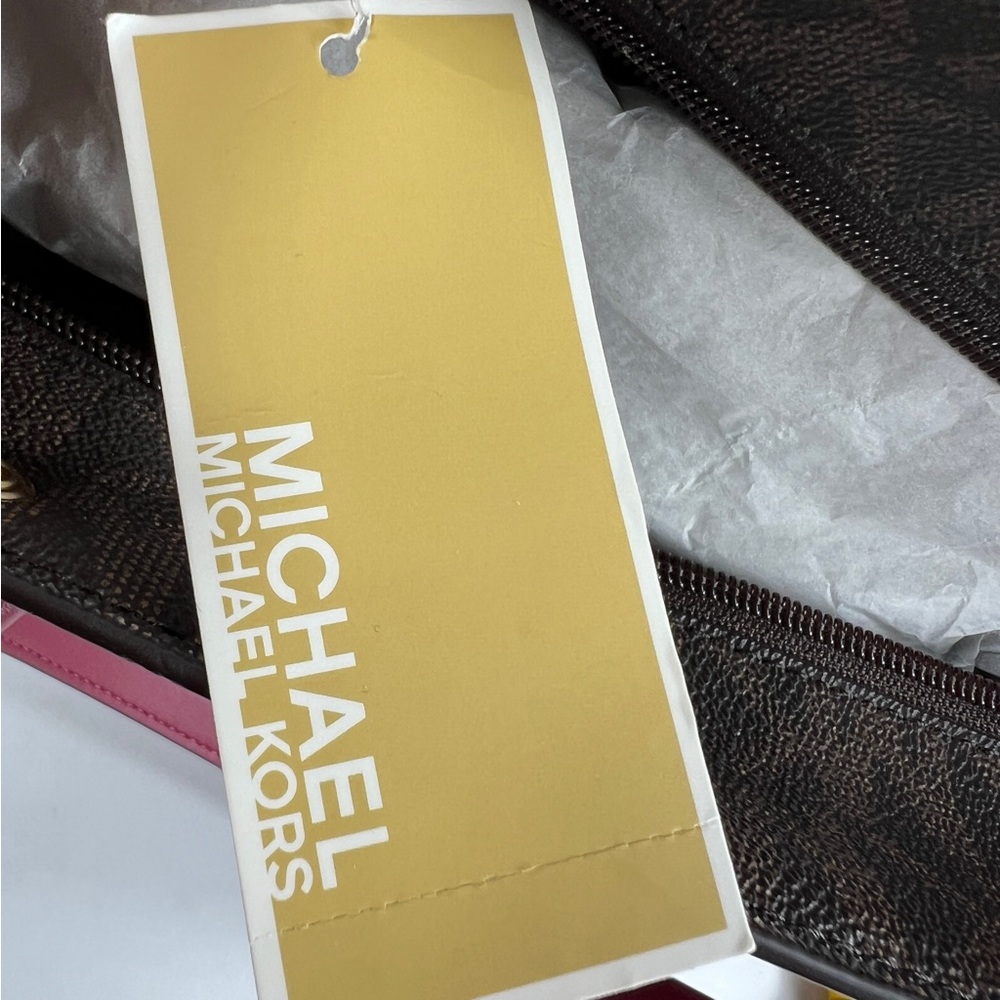 Michael Kors Large Signature Logo Tote Shoulder Bag NWT - Picture 8 of 14